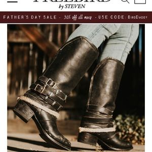Freebird black leather boots